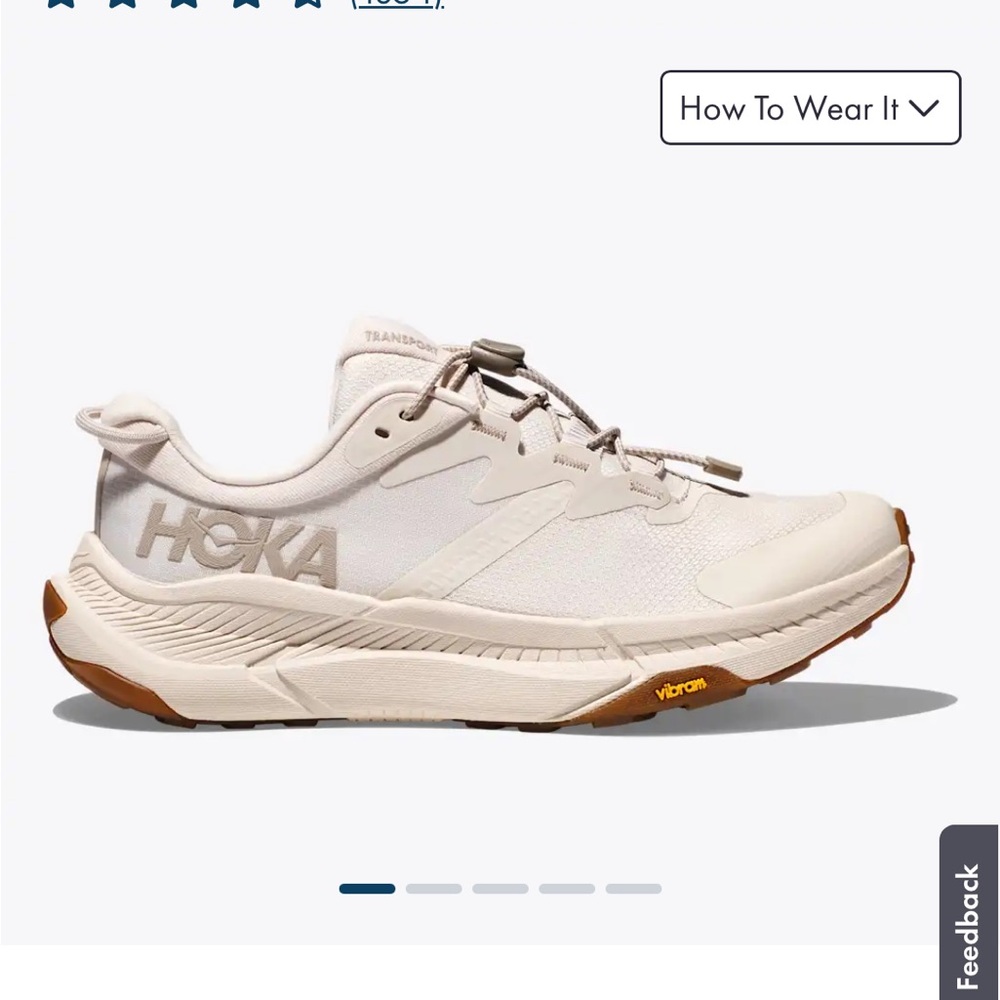 Cream colored Hoka sneakers 7.5